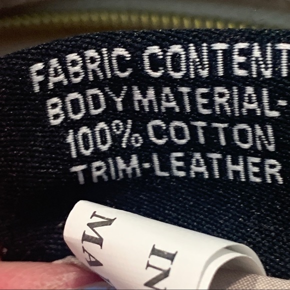 b-tL Extra Large Coated Canvas Tote Bag w/ Leather Straps - Picture 2 of 15